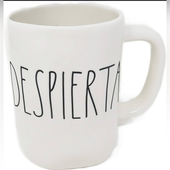 DESPIERTA Rae Dunn Magenta Artisan Collection Mug LARGE BLACK LETTERS NEW - Picture 1 of 2
